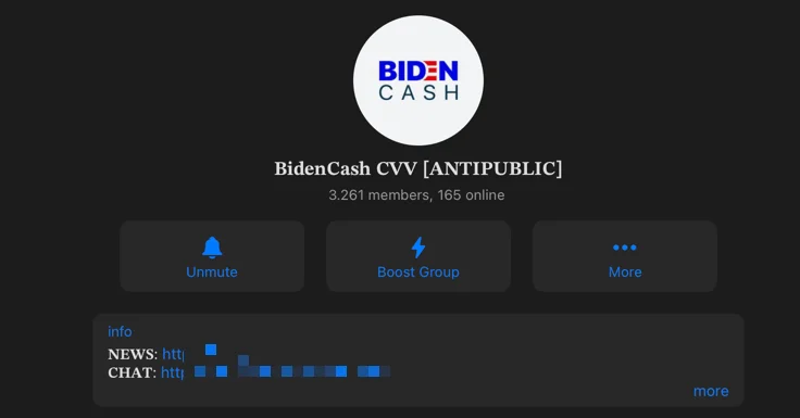 BidenCash CVV [ANTIPUBLIC]