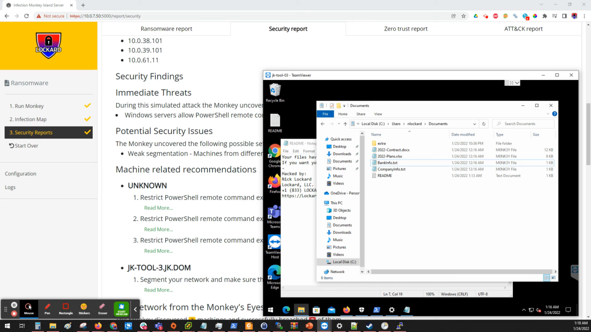 ランサムウェアにより複数ファイルが暗号化されたWindowsのDocumentsフォルダー