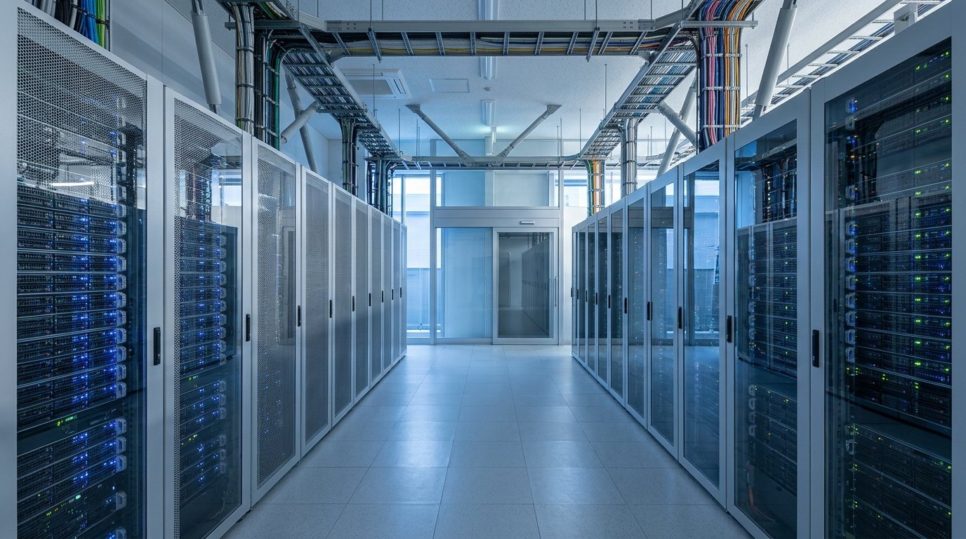 整然と並ぶ企業のサーバーラック
